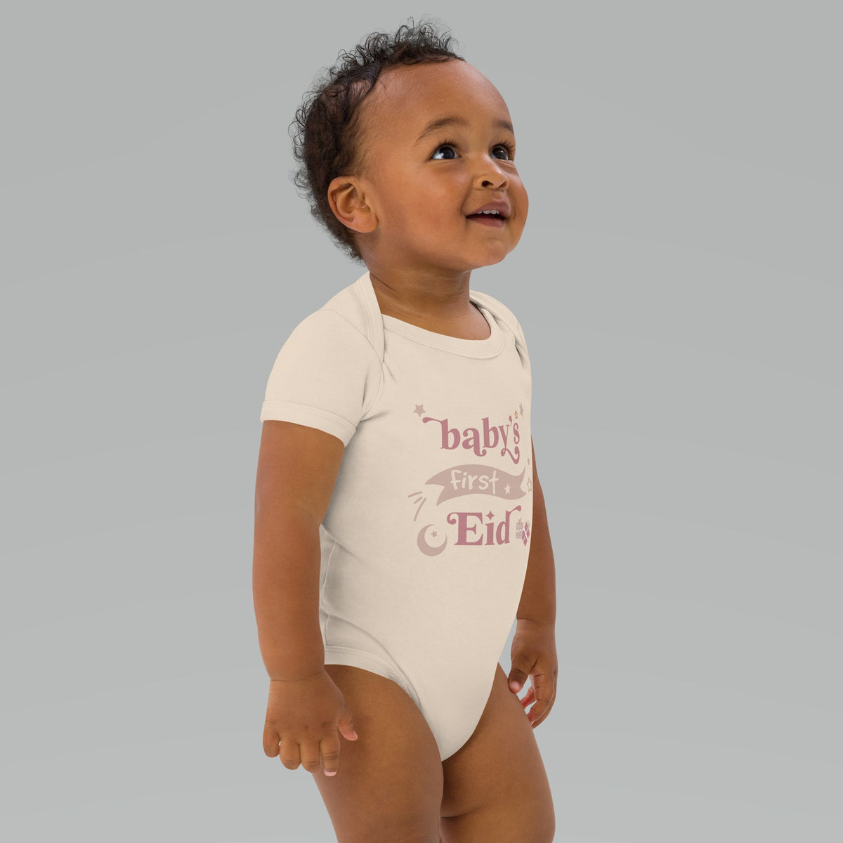 Baby&#39;s First Eid Infant Bodysuit (Pink Colorway)