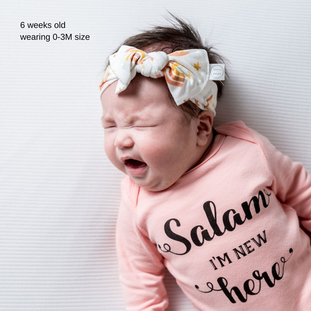 Salam I&#39;m New Here Organic Cotton Bodysuit